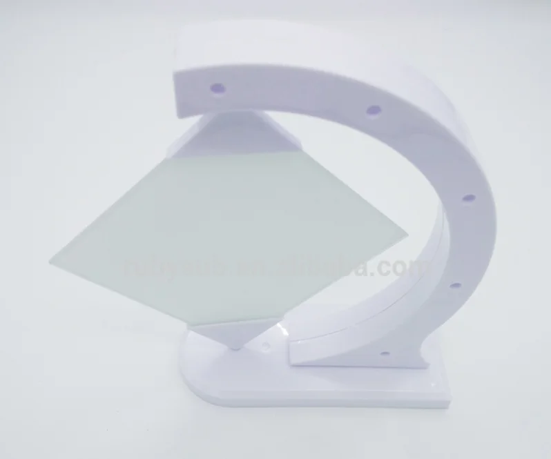 New Design Rotating Glass Photo Frame Sublimation Glass Blank Display Photo Frame in Stock