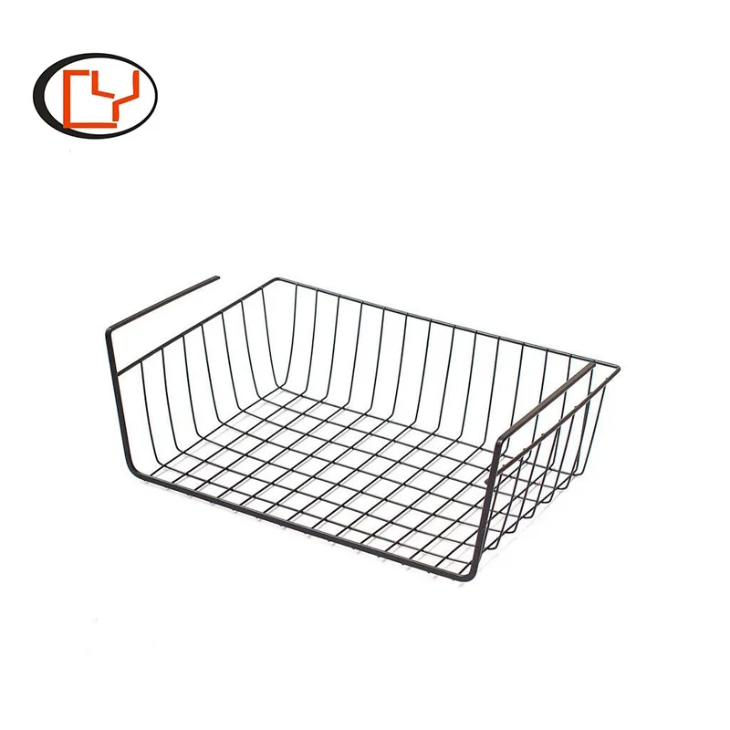 High quality durable under cabinet shelf kitchen hanging wire basket storage baskets