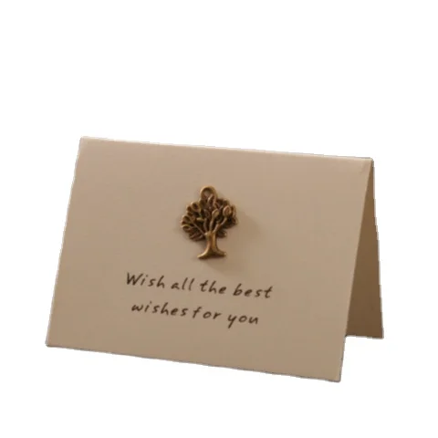 Gold Foil Letter Thank You Greeting Cards carte de remerciement business thank you cards