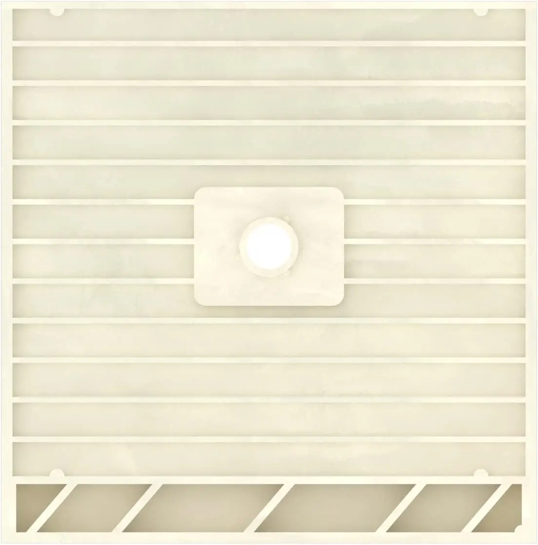 Cheap 36X36inch PVC Center Drain Tile Ready Shower Base with Integrated Center PVC Drain Installation Easy to Floor Drain Single