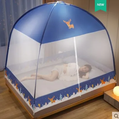 2021 горячая Распродажа Выдвижная двойная входная спальня Бытовая противомоскитная сетка купольная сетка Бесплатная установка и Складная сетка