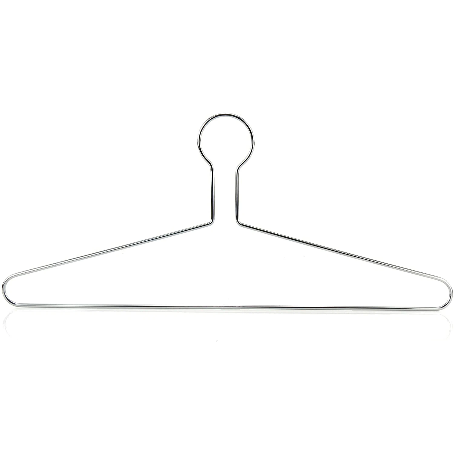 Wholesale Factory Manufacture Anti Theft Chrome Metal Closed Hook High End Quality Heavy-duty Clothes Security Hotel Hanger