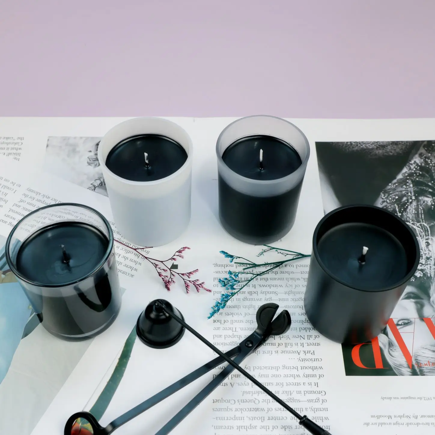 Wholesale top-selling rainbow colorful soy wax scented candle with private label