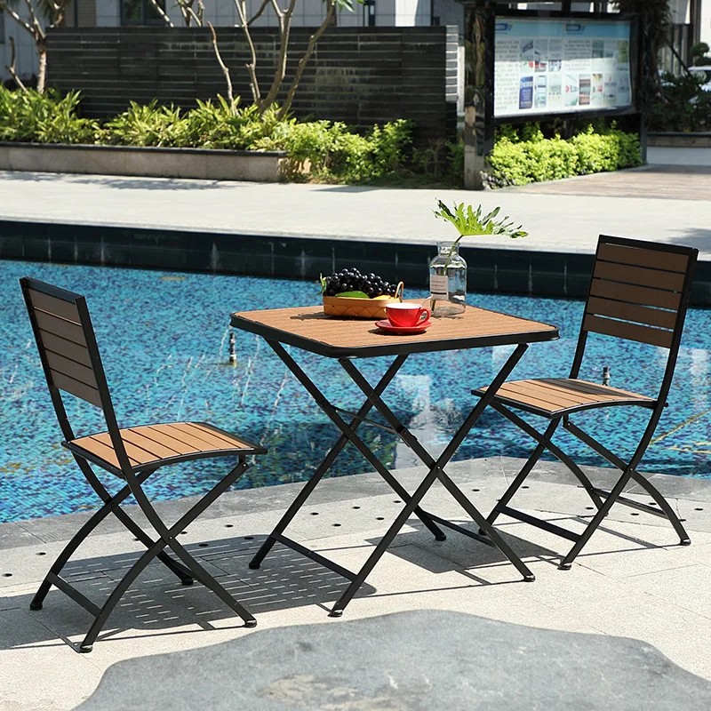 Nordic table and chair combination restaurant light luxury simple rectangular dining table