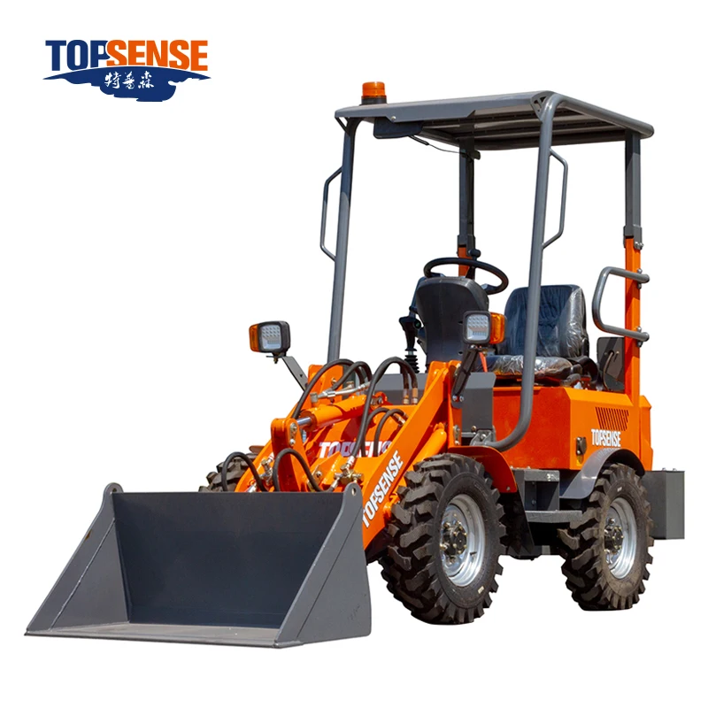 free delivery Small electric loader with 60v front wheel loader from shandong