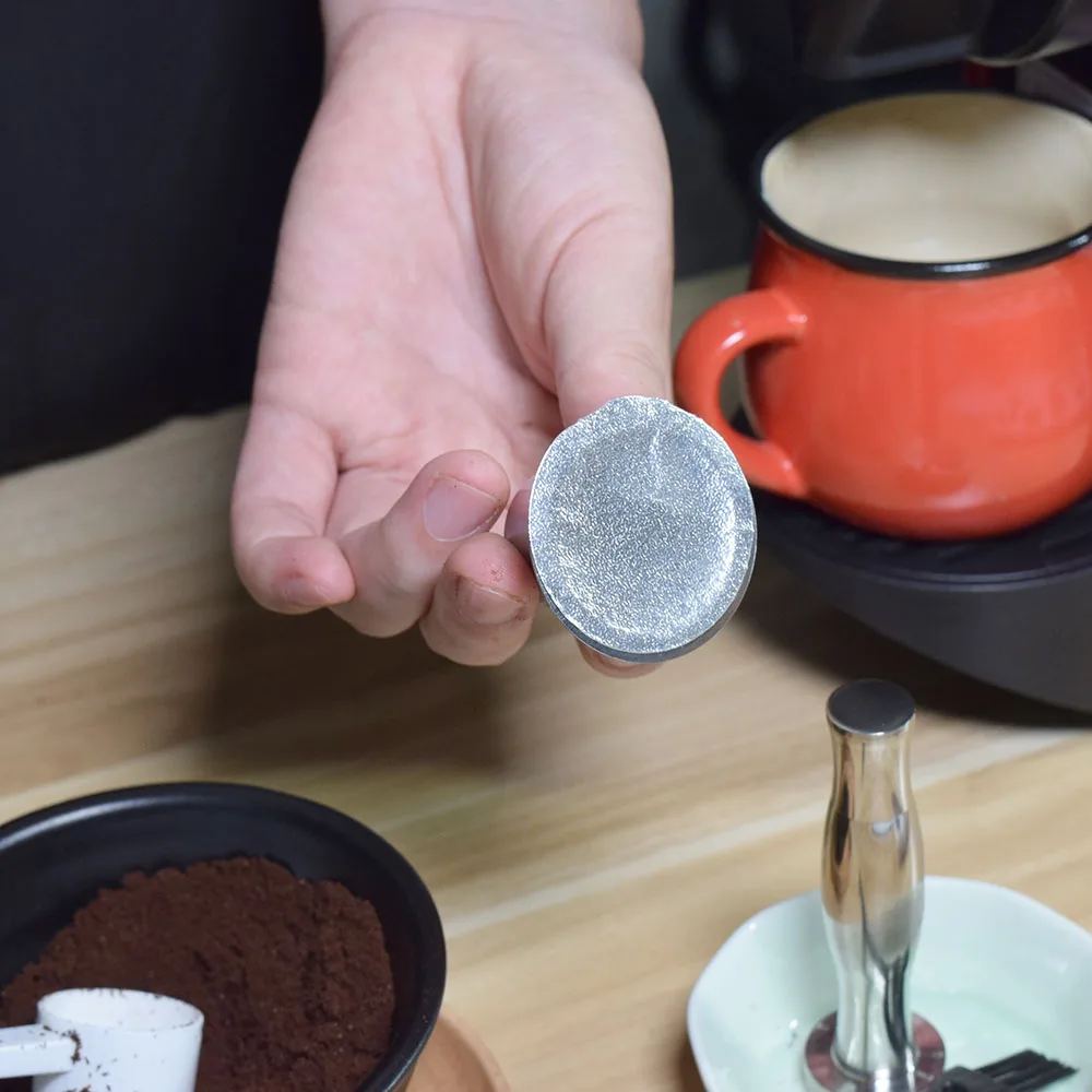 Капсулы для кофе Nespresso многоразовые самоклеящиеся из нержавеющей