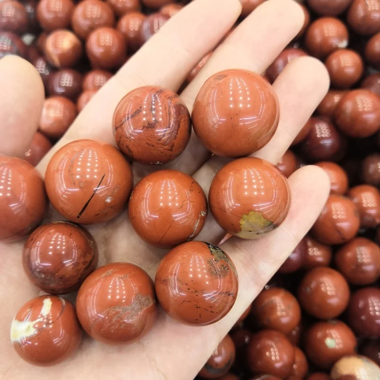 Wholesale Natural Quartz Crystal Balls Mini 20mm Red Jasper Crystal Spheres