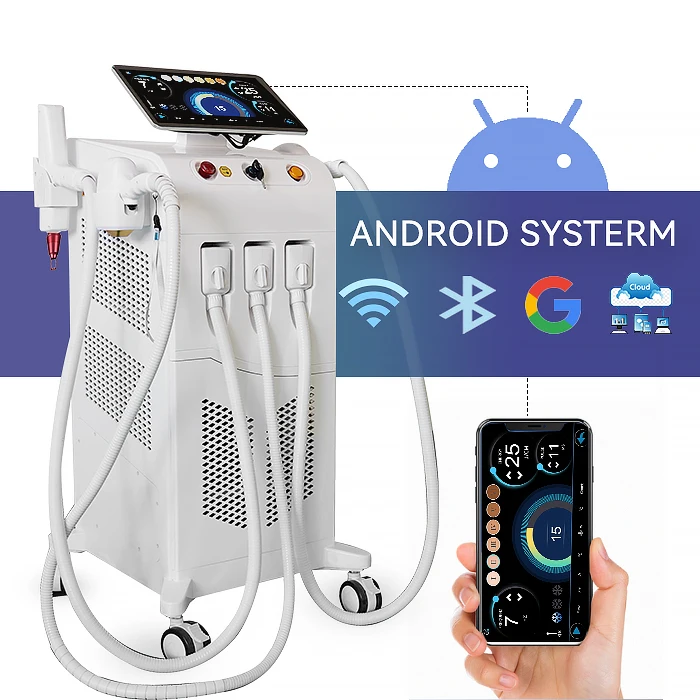 4in1 Multifunctional Laser Beauty Equipment Rf Face Lift Nd Yag Laser Tattoo Diode laser IPL Hair Removal For salon use