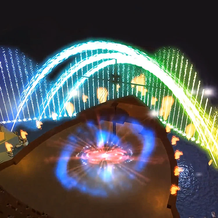 Установка индивидуального программного управления комбинированного типа светодиодный свет уличные декоративные фонтаны