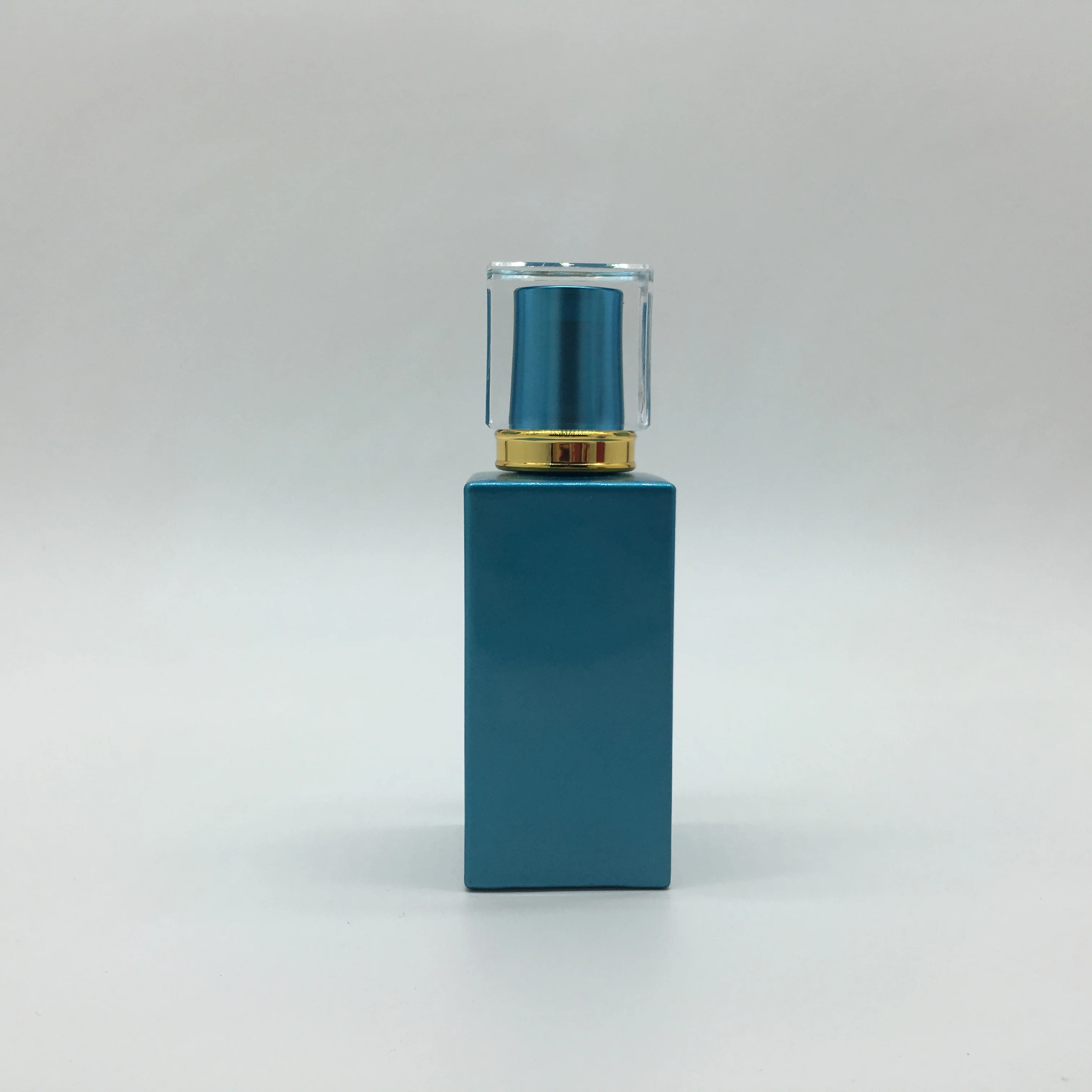 luxury perfume 20ml 30ml 50ml square refillable glass perfume spray bottle