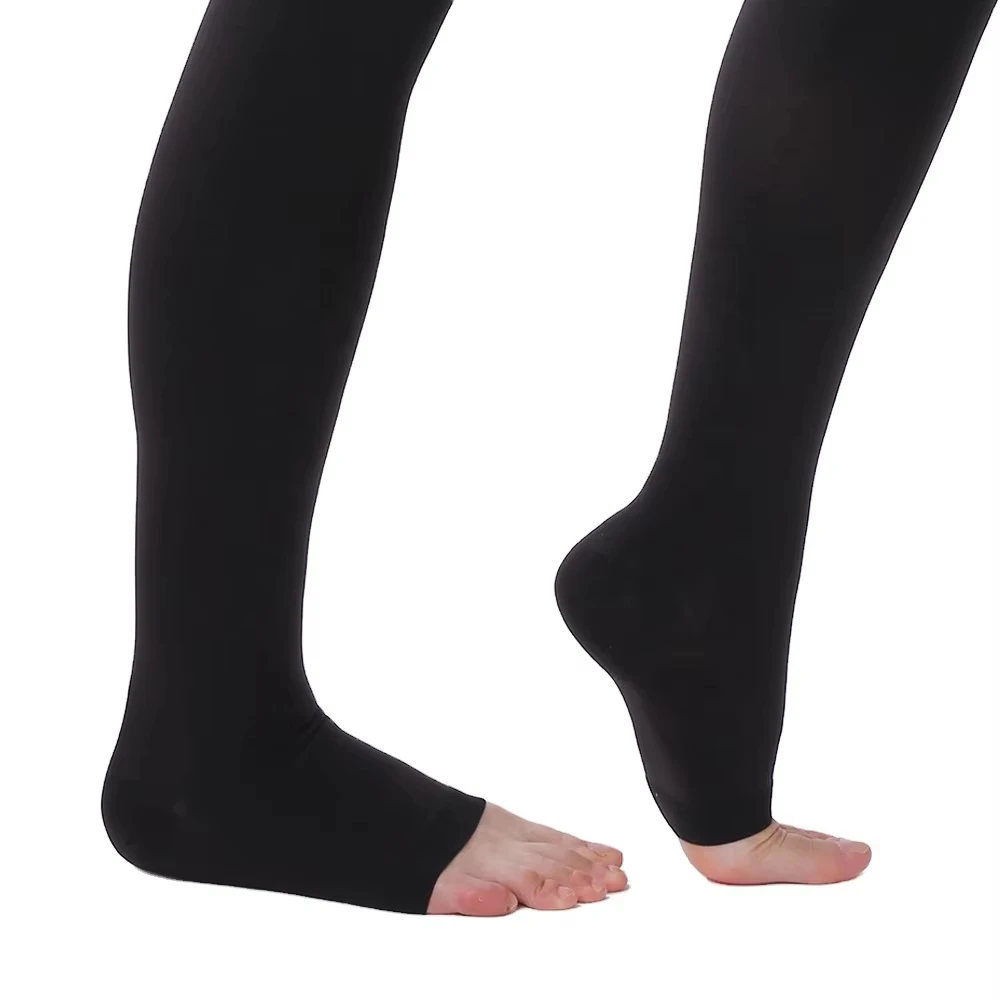 2025 New trends nude color nylon 23-32mmhg compression socks varicose vein medical stockings for women