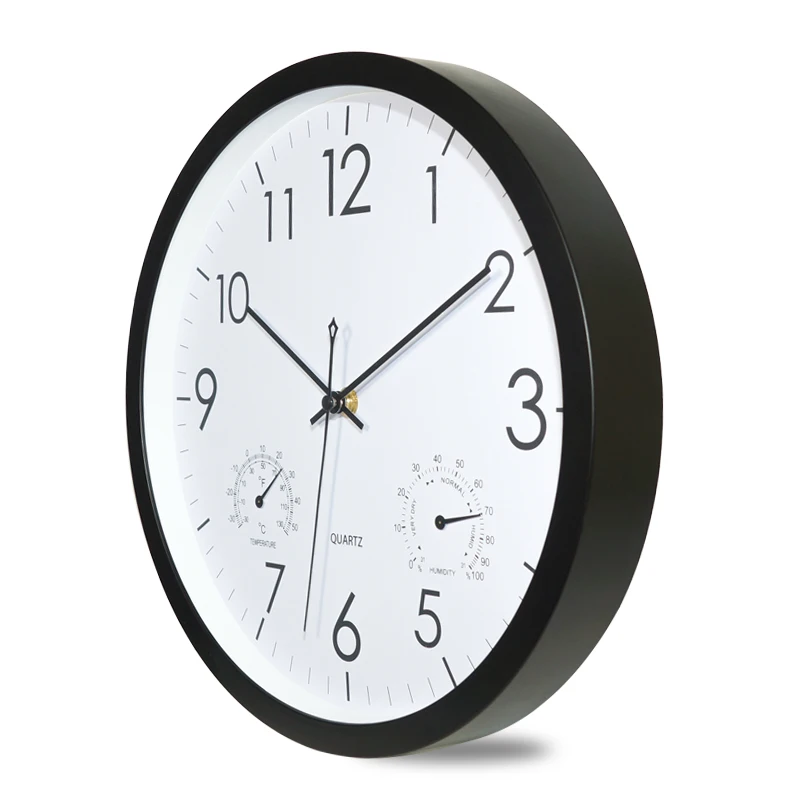 W119 12 Inch 30 Hands Nordic Decorative A Modern Plastic Classic Large Mechanic Temperature Wall Clock