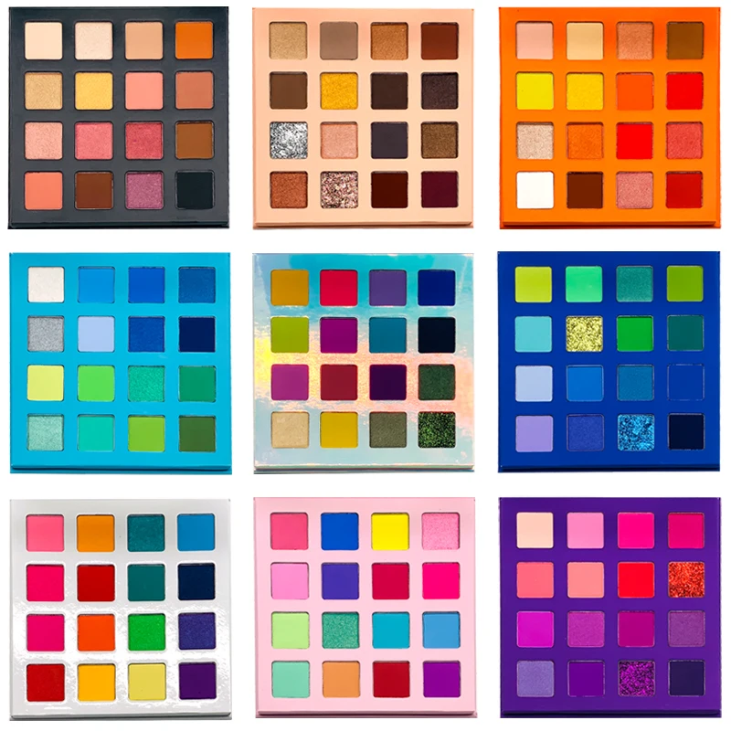 16 color nude make your own eyeshadow palette makeup eyeshadow palette