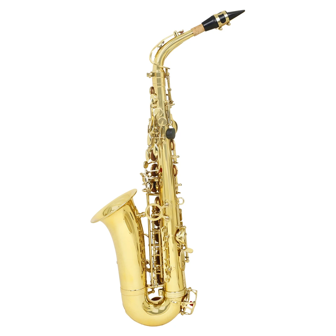 MBAT Golden Eb Tone Sax Musical Instrument Factory Wholesale OEM ODM Handmade Brass Gold Cheap Alto Saxophone With Case