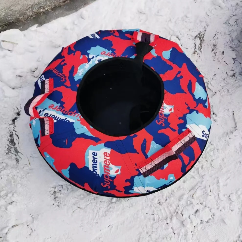 100cm Snow Sport Sled Inflatable Snow Tube Sled Snow Tubing