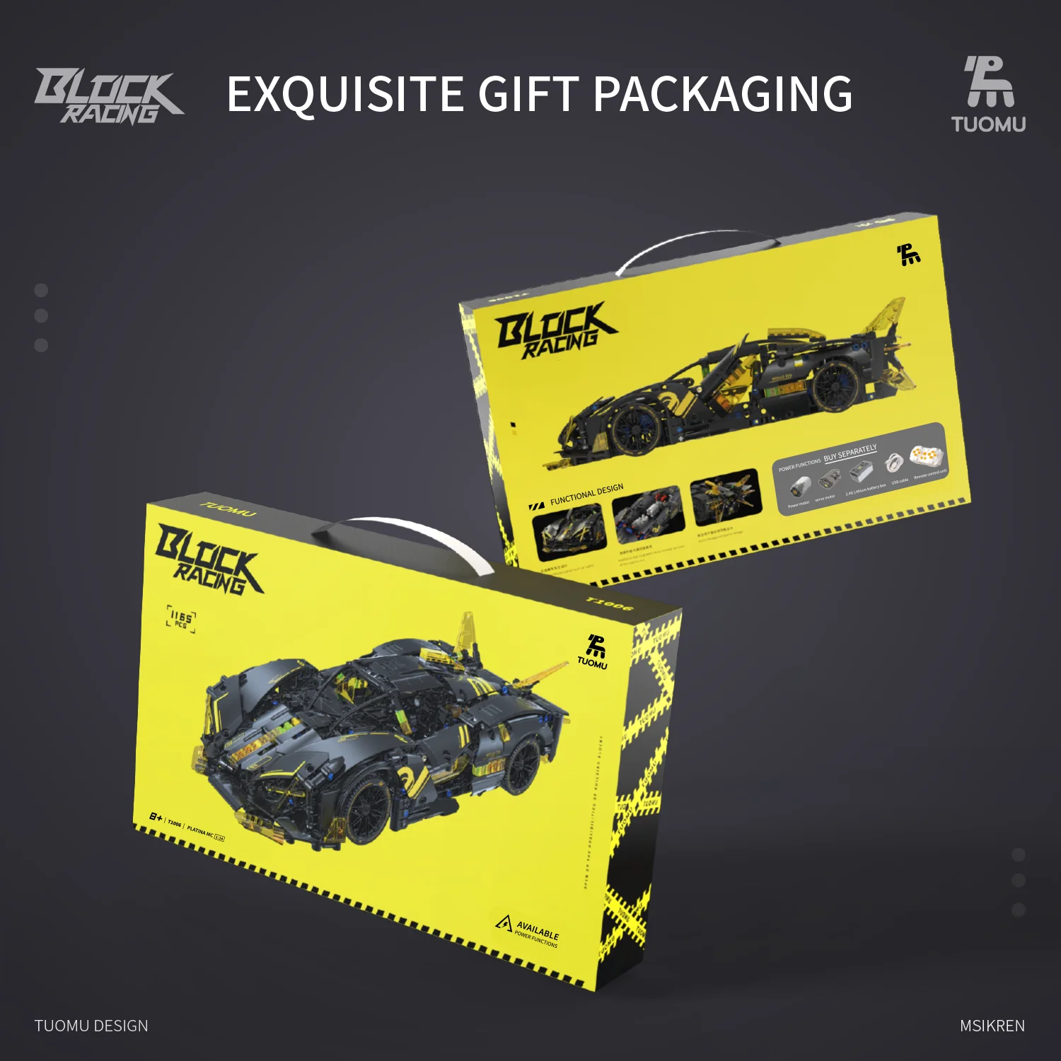 New Technic 1:14 Apollo EVO Sports Car Model DIY Assembly Brick Toys Super Racing Assembling Building Block Sets