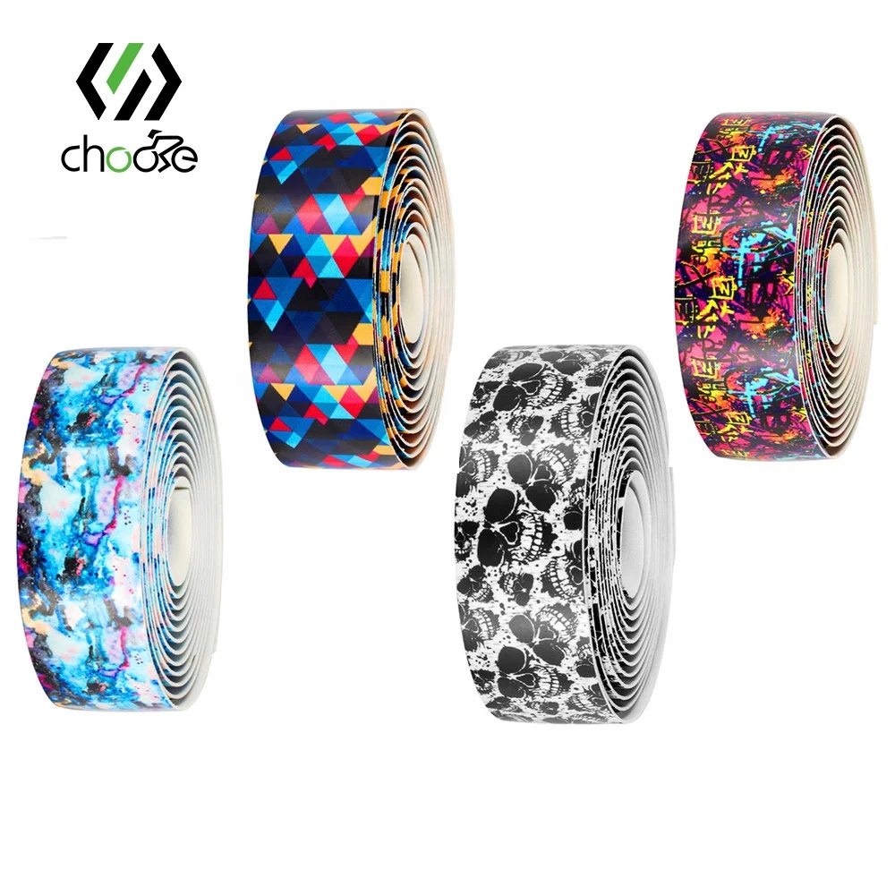 Клейкая лента для руля велосипеда, сверхмягкая пробка для руля велосипеда, с заглушками