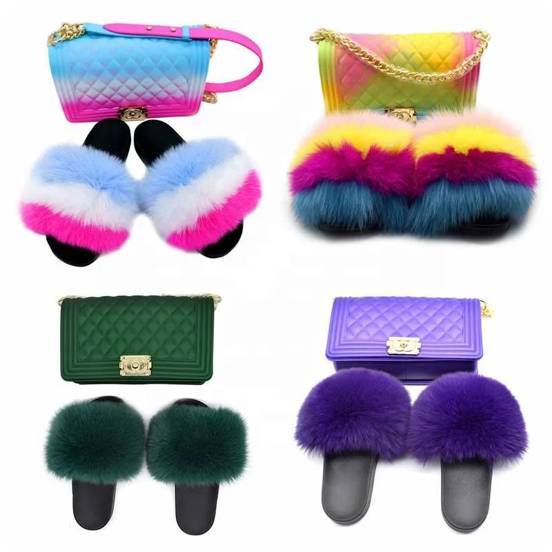 Прямая поставка, пушистые тапочки, пушистые сланцы из натурального меха енота, лисы для женщин