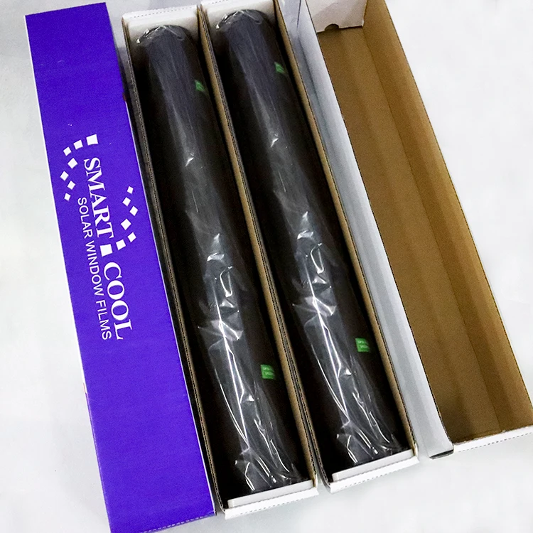 Декоративная Автомобильная Тепловая Регулируемая Тонировочная пленка для окон на солнечных батареях, оптовая продажа, маленькая упаковка, Подарочная коробка, 50 см * 3 м, черная Автомобильная наклейка 20% в