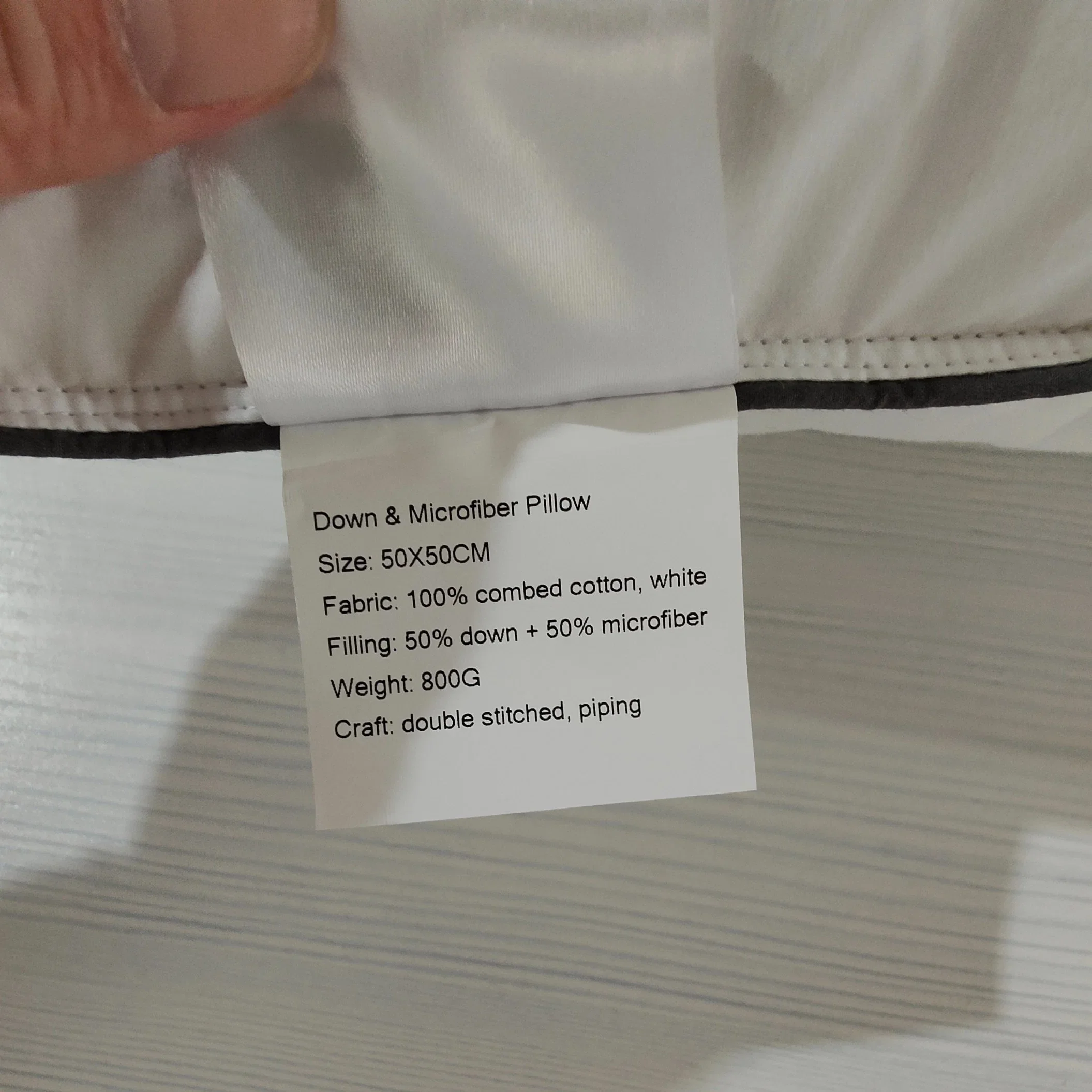 Star rated luxury hotel ultra soft and cheap polyester ultra-fine fiber feather hotel sofa hard cushion pillow