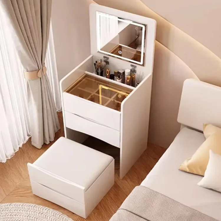 Hot Sale Creative Wooden Dressers Simple Storage Cabinet Integrated Dressing Table Modern Bedroom Furniture