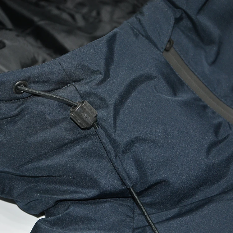 Customized size thick black warm padded winter sleeveless vest outdoor hooded puffer for
