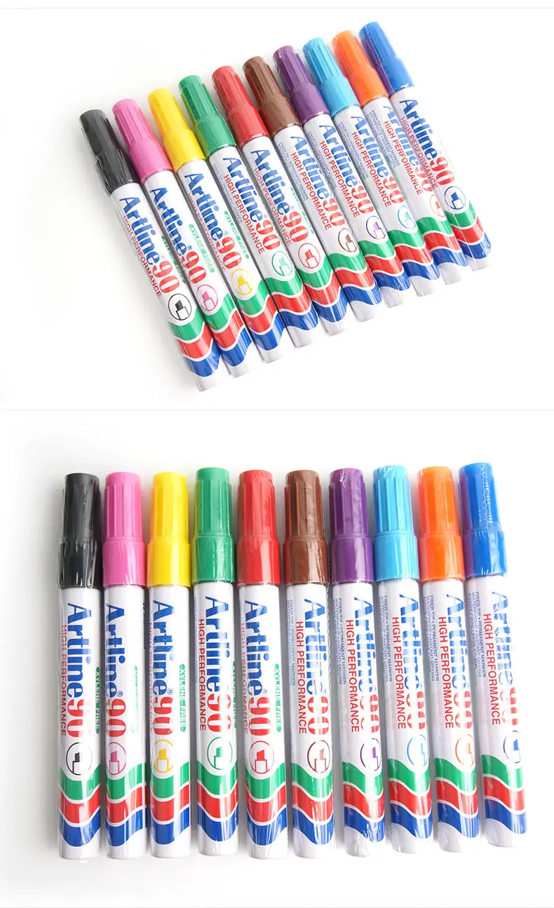 japan 12 colors paint marker pen DIY album graffiti pen car tyre paint marker