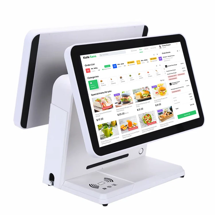 Розничная продажа все в одном ПК Android Pos машина с сенсорным экраном полный кассовый аппарат