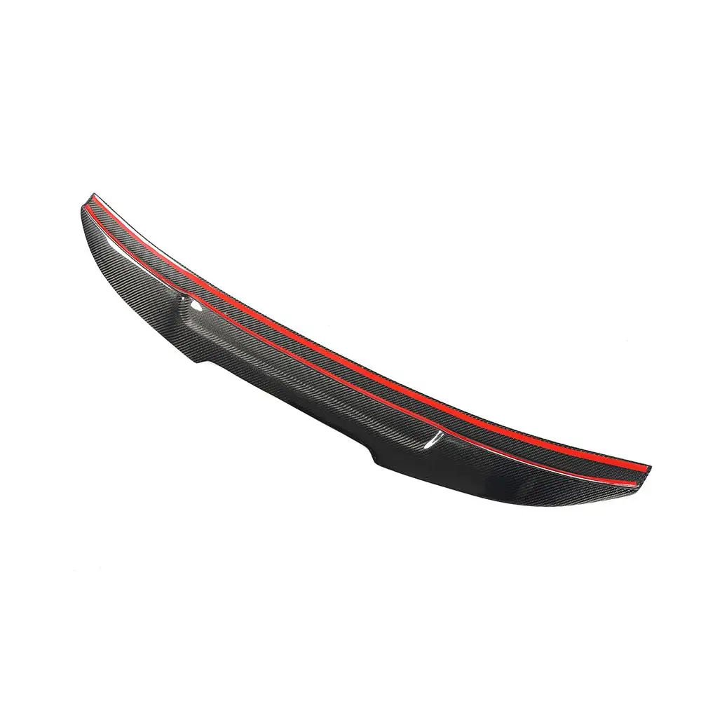 For Audi A6 C6 Carbon Fiber Rear Trunk Roof Spoiler 2008-2011