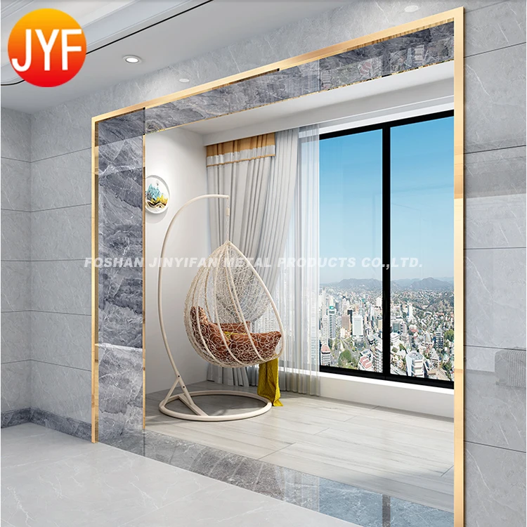 SS04096 Factory Wholesale Stainless Steel Door Frame Trim Stainless Steel Strips Trim Outside Corner