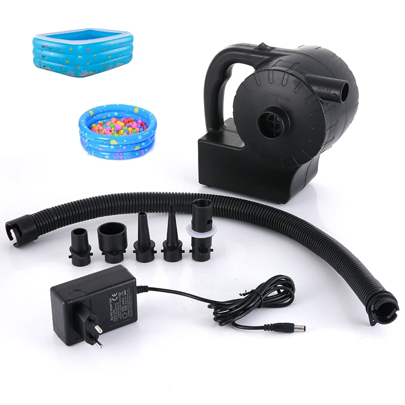 Universal Good Quality Black High Power Electric Air Pump For Inflatables