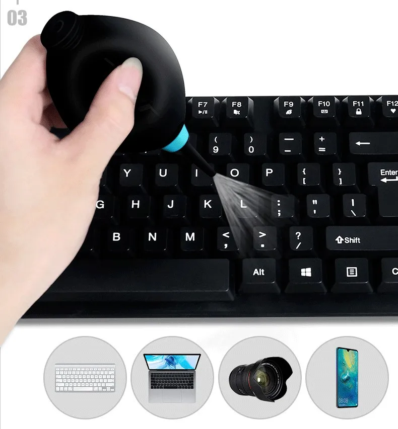 ZQ104 Dust Blower Cleaner Rubber Air Blower Cleaning Tool for Camera Lens Computer Keyboard Gas Blowing Hand Held Cleaning