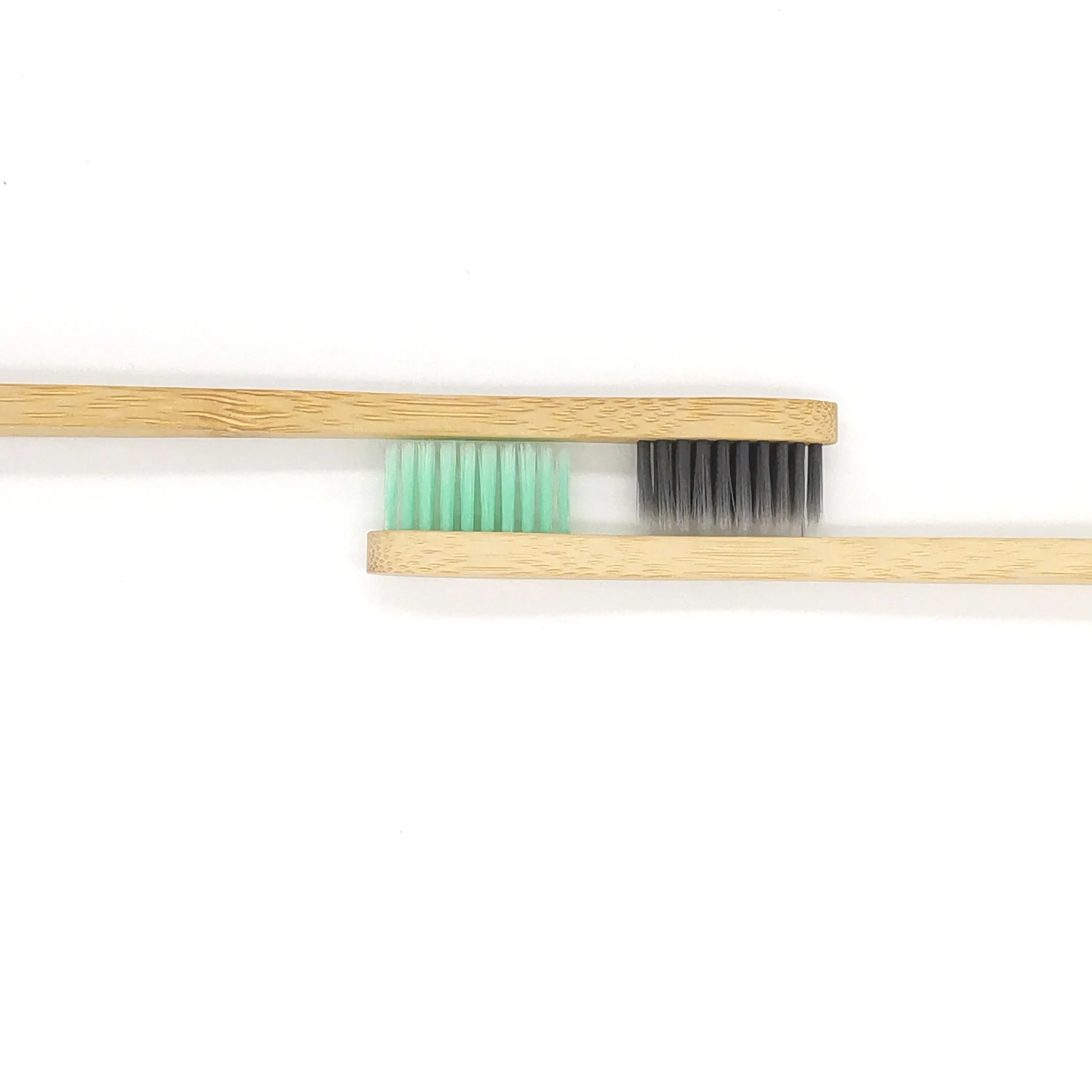 
CE OEM Natural Wooden Bamboo Toothbrush With Charcoal Fibre Bristles 