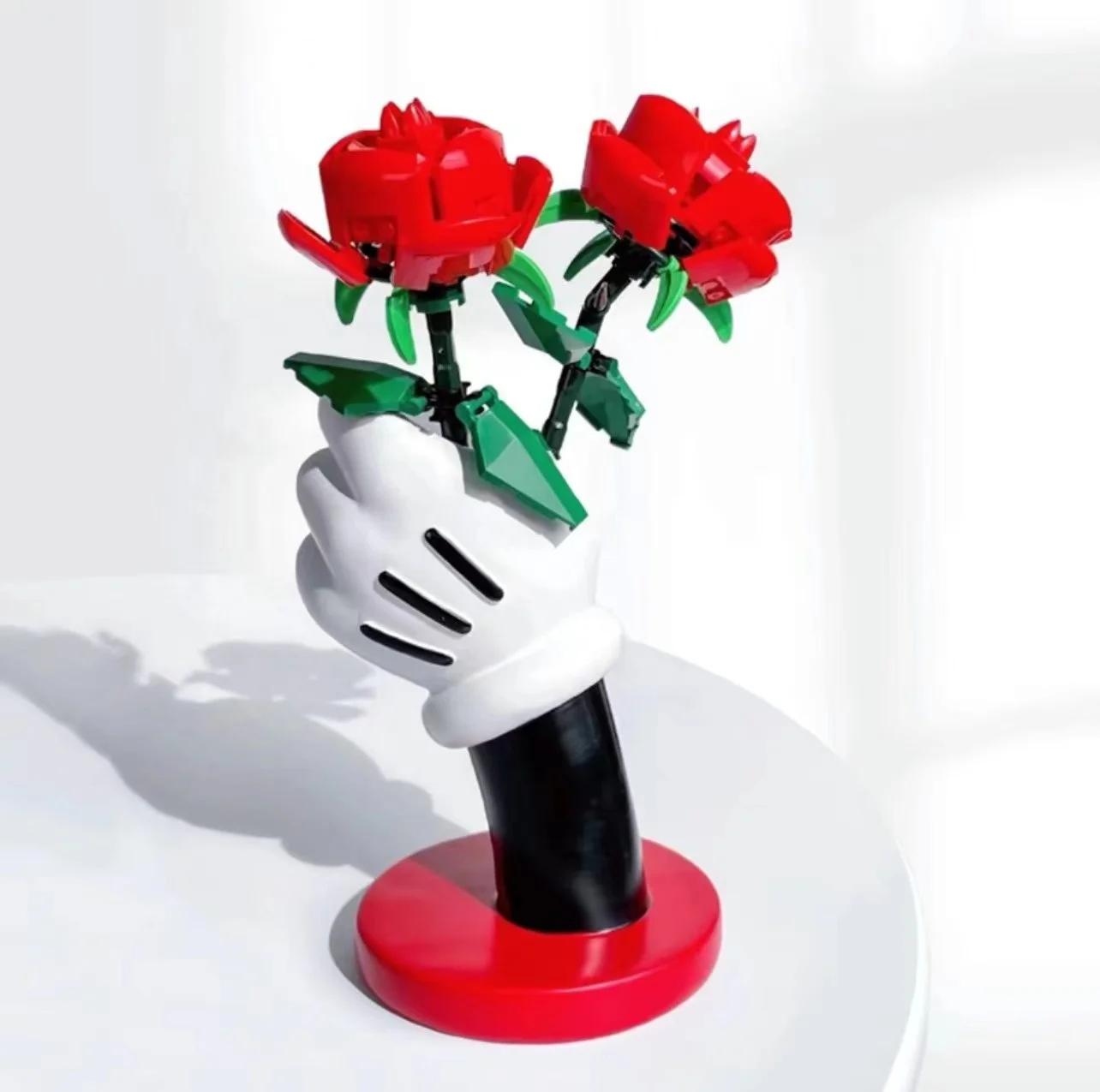 Rose building blocks toys compatible with 40460 bouquets of building blocks selling building blocks roses.