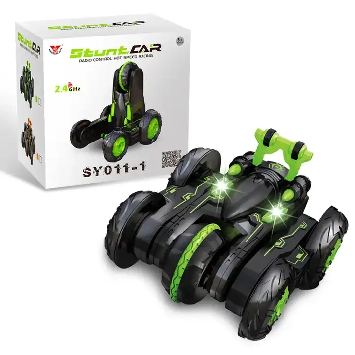 Double Sided 360 Degrees RC Cars Vehicle Radio Control Car Hobby Toy RC Stunt Car Transformation for Boys