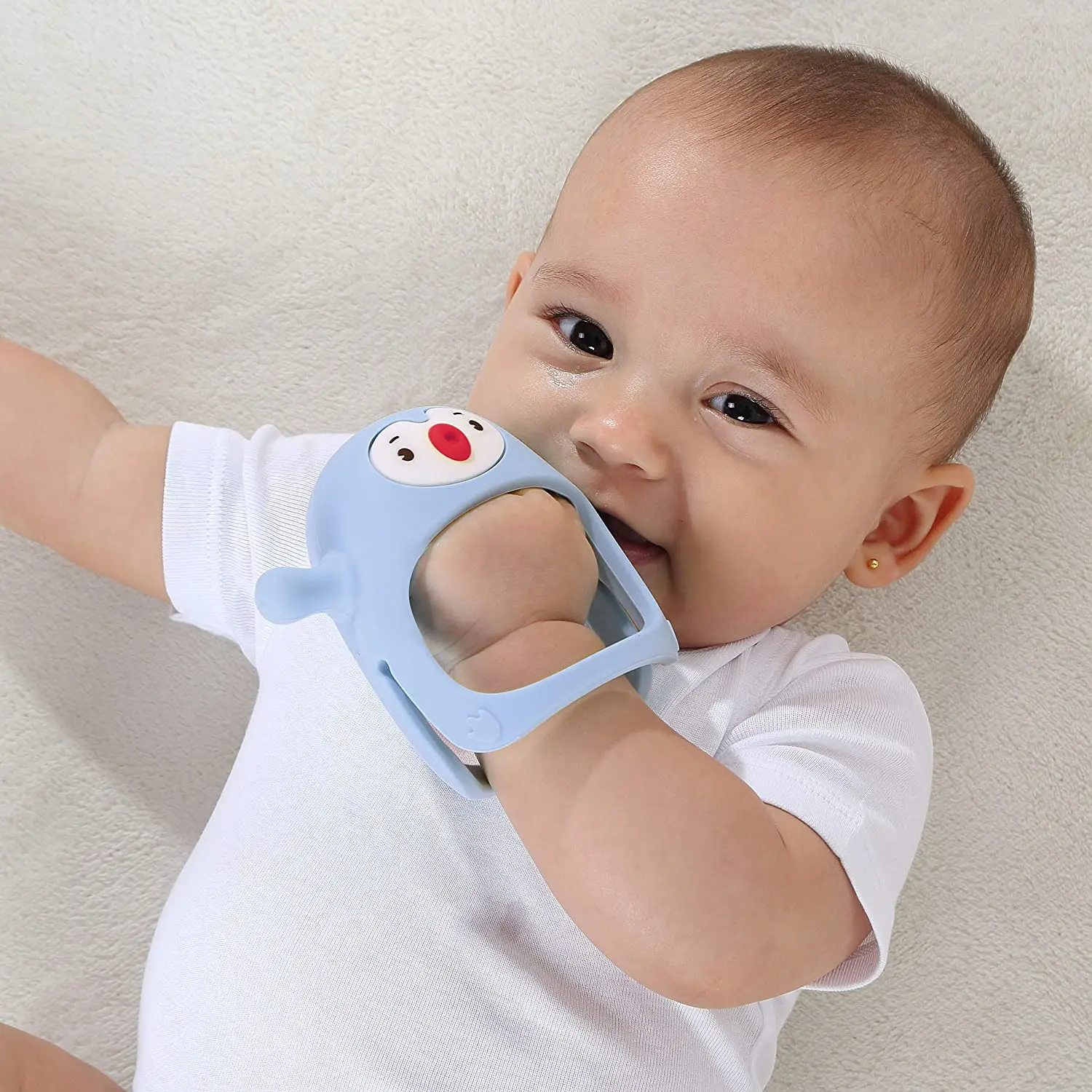 Wholesale BPA Free Chewable Teething Toy Baby Teethers Silicone Teether