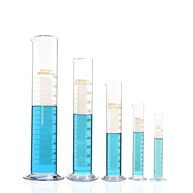 Glass Measuring Cylinder glassware lab High Borosilicate 3.3 with graduated