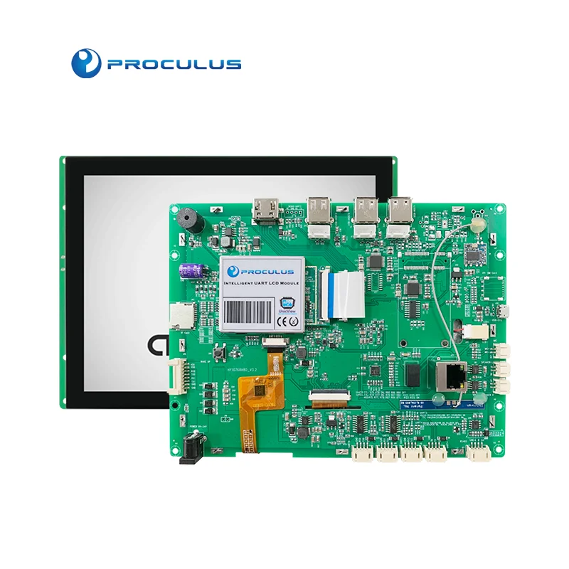 Proculus 8 Inch Android RK3128 Flexible Industrial LCD Module Display Screen Lcd Digital Signage Capacitive Touch Screen 300 Nit