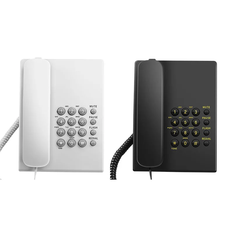 Basic Analog Phone System Desk Land Line Telephone For Office Phone FICAN500