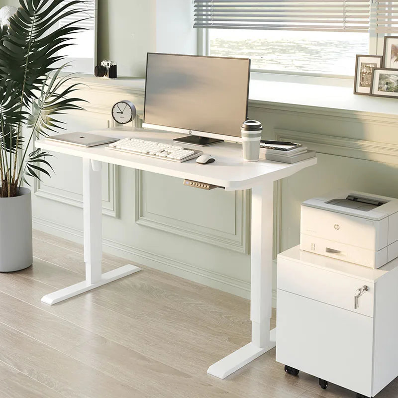 Hollin High Quality Sit Stand Desks Home Office Height Adjustable Lifting Computer Electric Desk With Tabletop