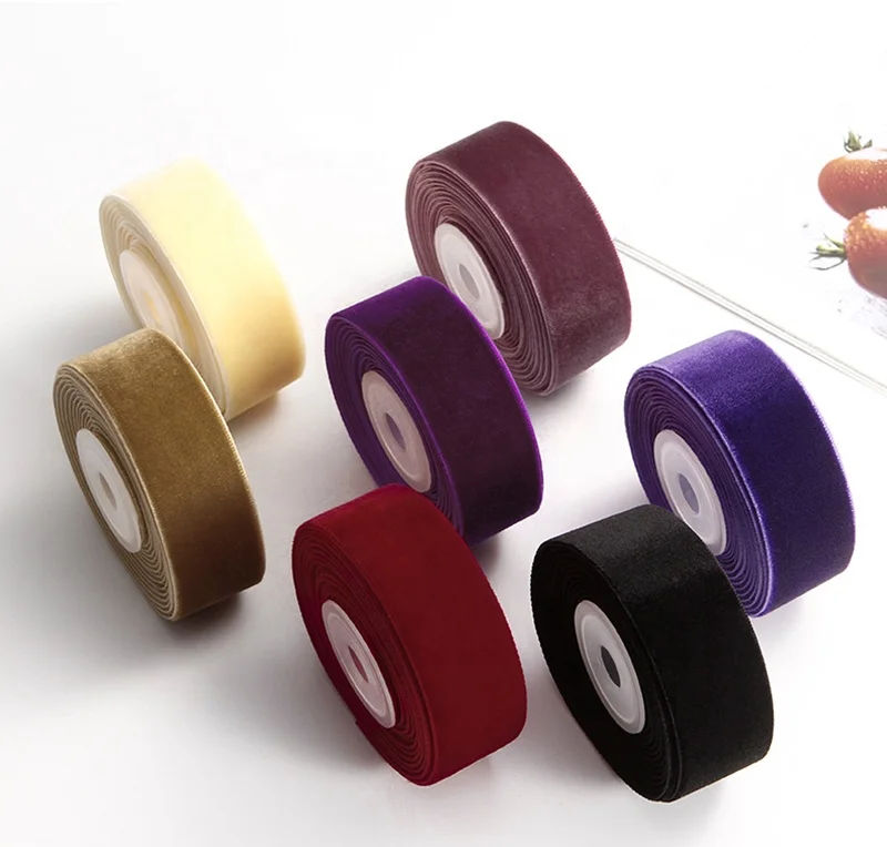 Mafolen Wholesale Luxury Red and Green Christmas Tree Decorative Single/Double Face custom velvet ribbon bow