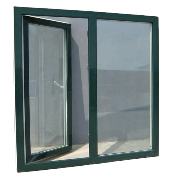 Minglei upvc profile windows double glazed tempered glass upvc double casement window