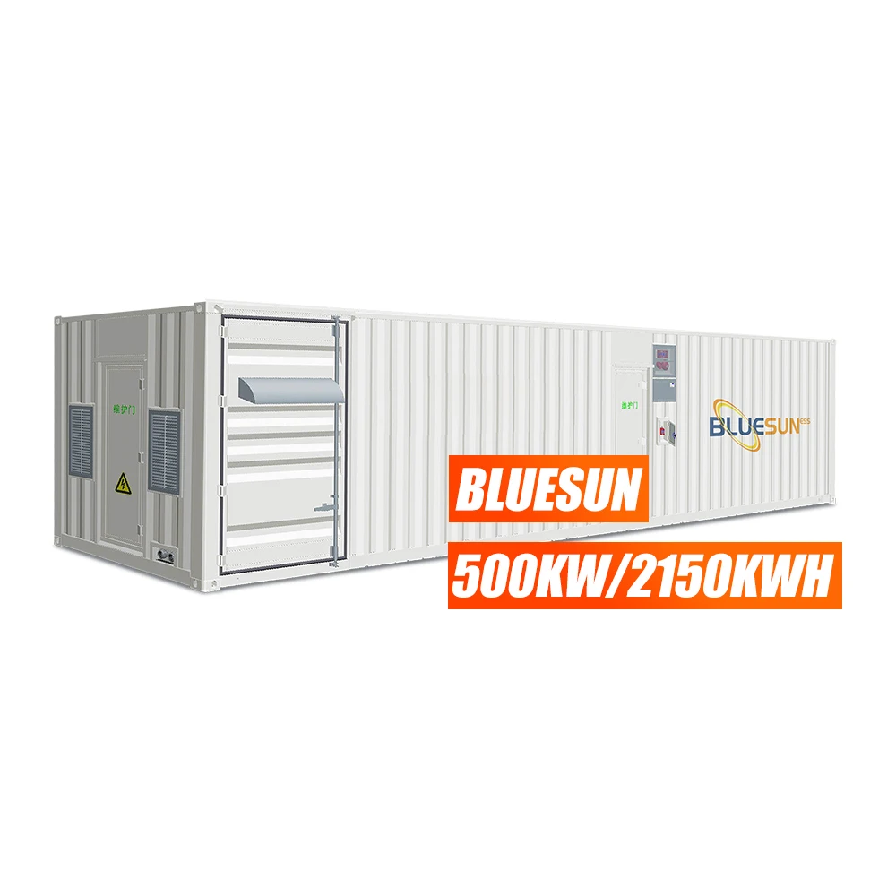 Bluesun 40ft 20ft container with lithium battery off  grid hybrid inverter solar energy power home commerical system