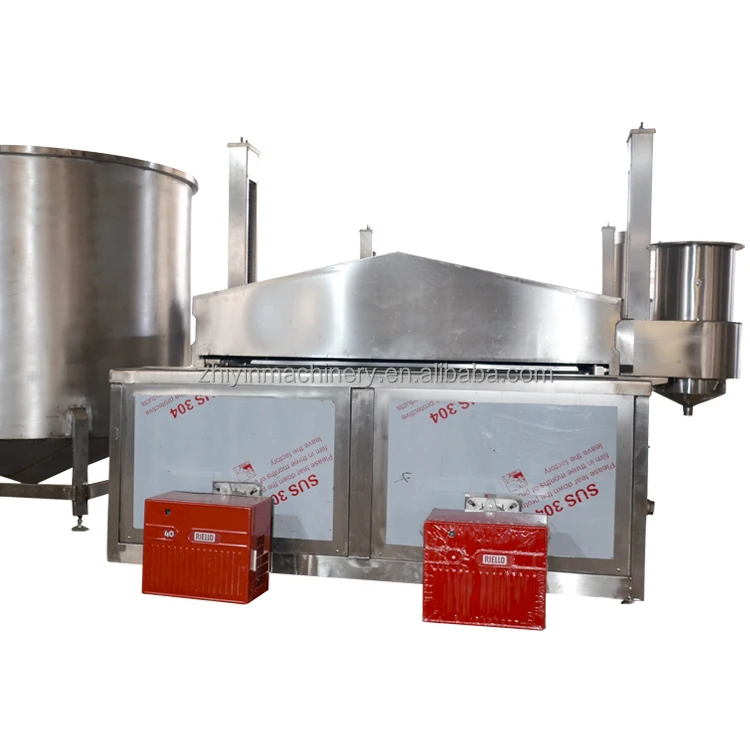Автоматическая непрерывная машина для жарки закусок Namkeen, промышленная глубокая жаровня с рыбным шаром, газовая жаровня