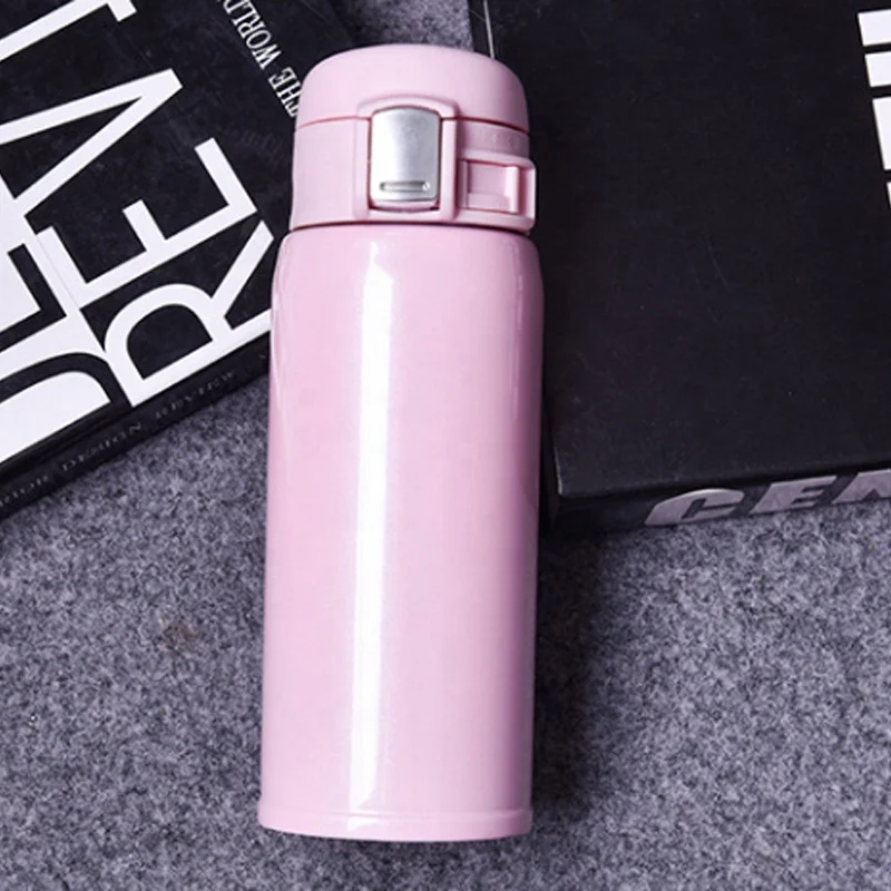 Customize 500ml White Nordic Smart Thermal Water Bottle Stainless Steel Vacuum Flask