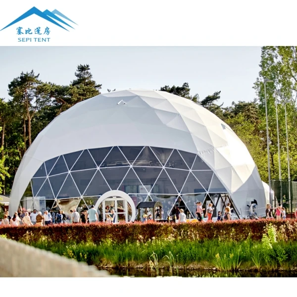 SEPI Custom 10m 15m 20m 25m Commercial Geodesic Dome Outdoor Waterproof Prefab Wedding Party Big Dome Tent for Events