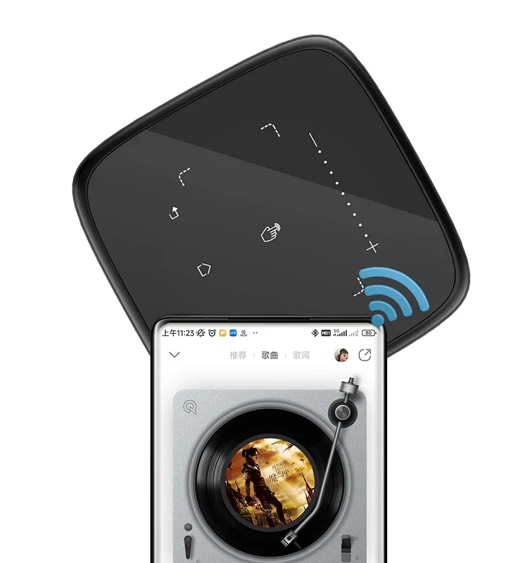 smart mini Portable Proyector 280 ANSI Lumens 2.4+5G Dual-band Wi-Fi  BT5  DLP 3D Hologram Projectors 4K Built-in battery