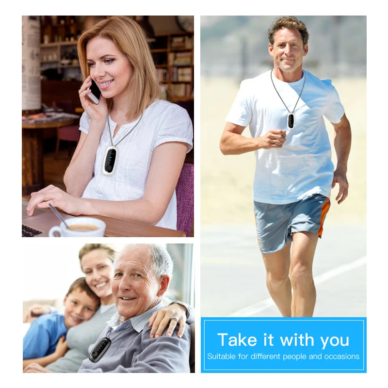 Manufacturer Wholesale Negative Mini Wearable Necklace Air Purifier Kids Necklace Portable Air Purifier