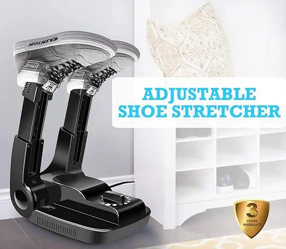 Portable Electric Shoes Boots Dryer and Warmer Heater with Folding and Drying Adjustable Rack