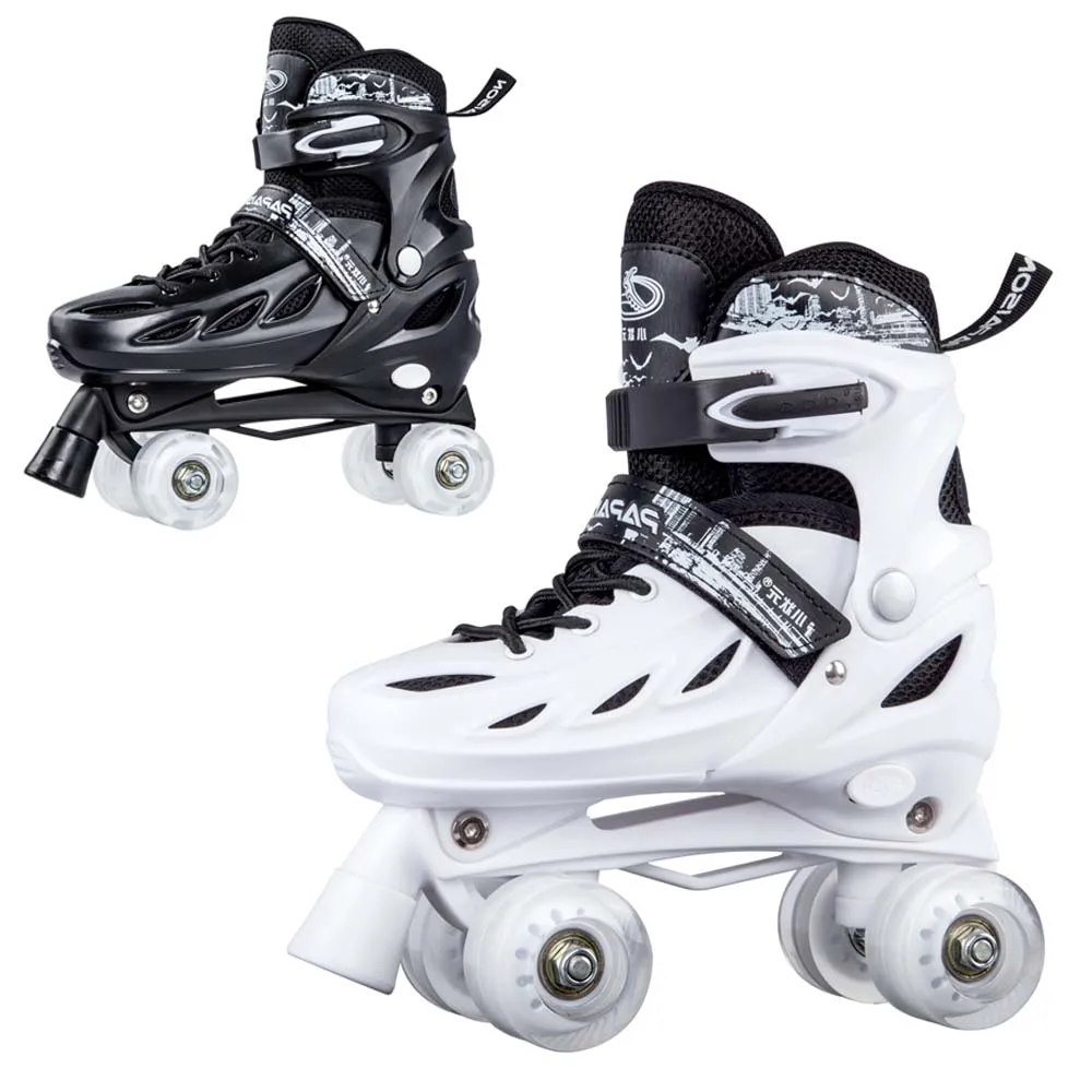 2 в 1 новые дизайнерские роликовые коньки для детей и взрослых регулируемые роликовые коньки четыре 4 PU колеса для аренды